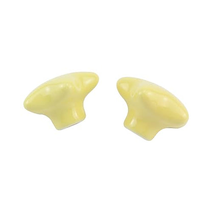 Dnyta 6 Pcs Star Shaped Ceramic Knobs Decorative Pulls Glossy Ceramic Pulls - style: Yellow,Star Shaped