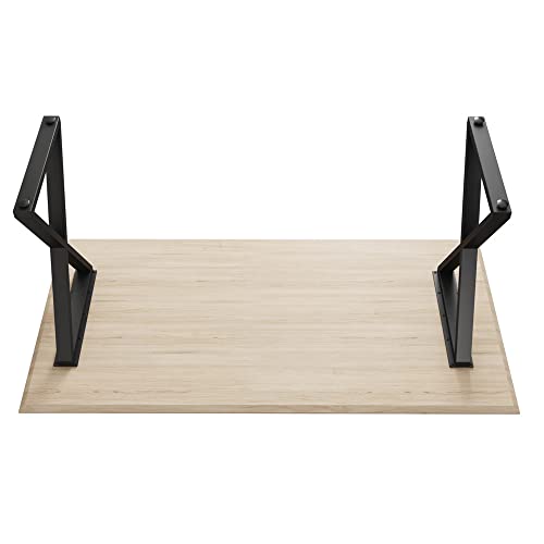 TIEOU Metal Legs for Table X Shape 28" H Tall Industrial Black Table Legs Heavy Duty Metal Desk Legs Set of 2(Without Boards) - size: X Shape-28"H