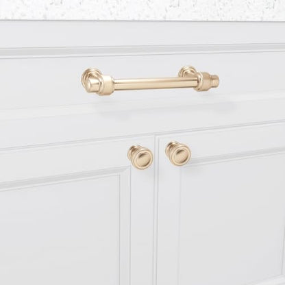 10 Pack Kitchen Cabinet Handles Champagne Bronze Cabinet Zinc Alloy Knobs Gold Drawer Knobs Kitchen Hardware - color: Champagne Bronze, size: Knobs