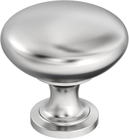 Amerock 1-1/4" Round Edona Polished Chrome Cabinet Knob - color: Polished Chrome, size: 1-1/4 Inch (32 mm) Diameter