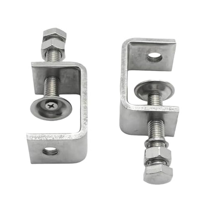 4Pcs 304 Stainless Steel C Clamp, C Type Tiger Clamp with Screws for Woodworking (85mm 4Pcs)
