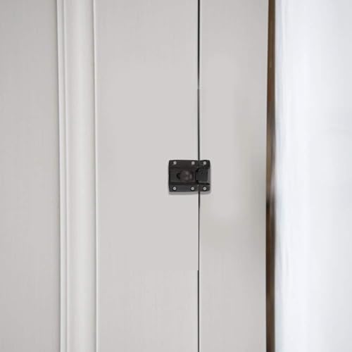 A29 Cabinet Latch, Solid Brass, Twist Knob Design, Oil Rubbed Bronze - color: Oil Rubbed Bronze