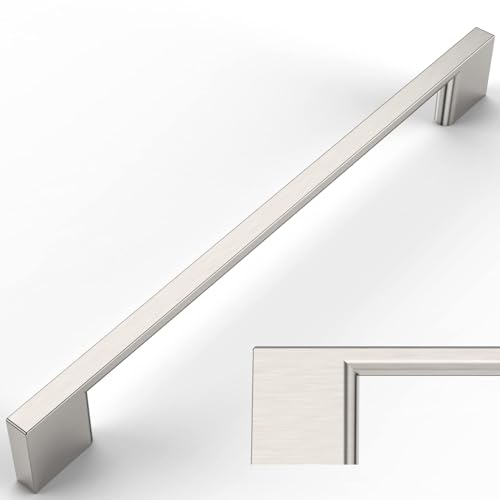 Amerdeco 15 Pack Brushed Satin Nickel Cabinet Pulls 7.5" - color: Brushed Satin Nickel, size: 7.5" hole center