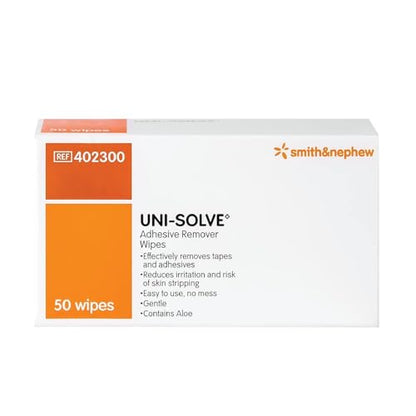 Uni-Solve Adhesive Remover Wipes (Box of 50)