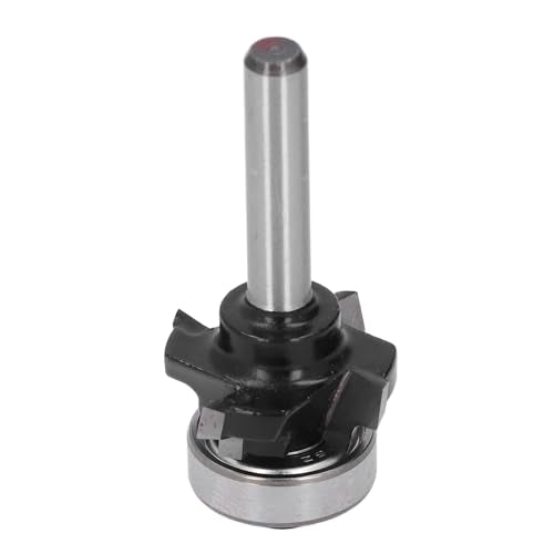 Carbide Roundover Edging Router Bit, 4 Flutes for Woodworking, Crafting, DIY Accurate Trimming, Form Cut, Bead Router bit, Round Over Router Bit