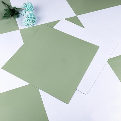 Peel and Stick Floor Tile Waterproof, 30pcs Vinyl Flooring 12inX12in - color: Light Green, size: 30pcs