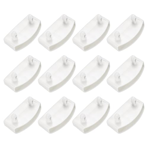 uxcell 12 Pcs 55mm x 12mm Plastic Bed Slat End Caps, Bed Slat Cover White - color: White, size: 55mm x 12mm