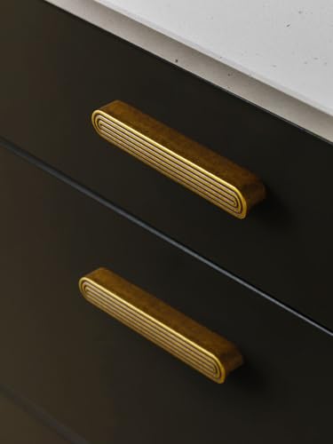 Cabinet Pulls Antique Brass 6.3" Hole Center 5 Pack - color: Antique Brass, size: 6-5/16"(160mm) Hole Center
