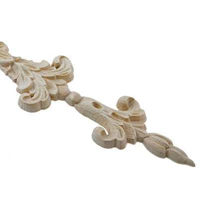 4 Pcs Wood Carved Onlays Appliques Decorative Carving Decals - style: Style1,4 pcs