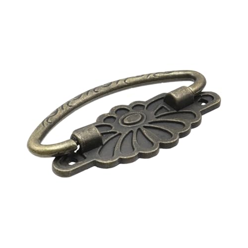 4 Pcs Antique Bronze Pulls Drop Swing Drawer Pulls Handles