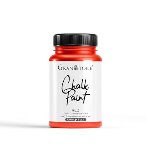 GRANOTONE Chalk Paint Red 4.1 fl oz 120 ml - color: RED, size: 4.1 Fl Oz