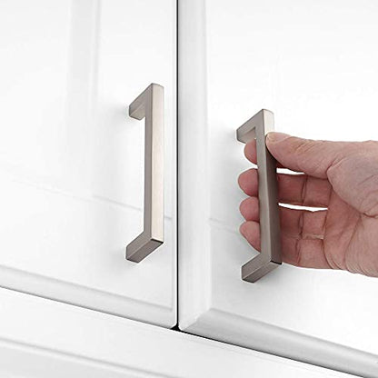 KOOFIZO 10 Pack 3-3/4 in Brushed Nickel Cabinet Pulls, Drawer Handles 1816 - color: Brushed Nickel, size: 3-3/4" CC - 10Pcs