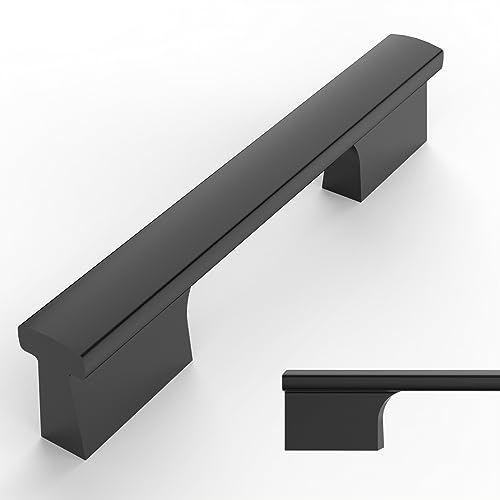 Amerdeco 10 Pack Matte Black Cabinet Pulls 3.75 Inch(96MM) Hole Centers Kitchen Cabinet Handles Hardware Kitchen Handles for Cabinets Cupboard Handles Drawer Pulls…… - color: Matte Black, size: 3.75"/96MM Hole Center, style: 10 Pack