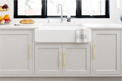 khtumeware 2-Pack Polished Brass Heavy-Duty Solid Cabinet Pulls, 3-1/2 Inch (89mm) Hole Center,Polished Gold Drawer Pulls, Cabinet Hardware, Suitable for Kitchen Cabinets, Bathrooms and Dressers - color: Polished Brass, size: 3-1/2 Inch(89mm)Hole Center