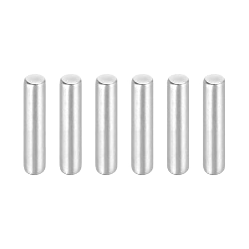 MECCANIXITY 6Pcs 1/8" x5/8" Dowel Pins Cylindrical Shelf Support Pegs - size: 1/8"x5/8"
