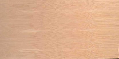 Wood-All Red Oak Wood Veneer Sheet, Plain Sliced/Flat Cut, 24x96, "A" Grade, 10 mil Peel and Stick PSA Backer