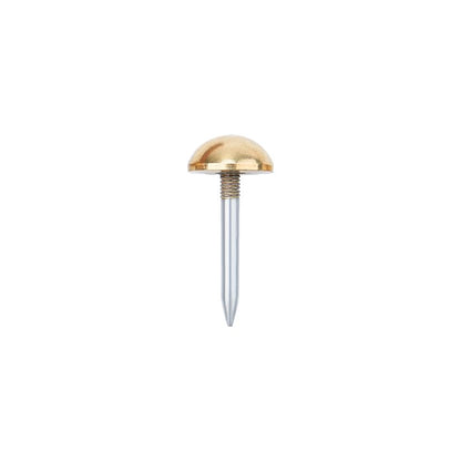 dophee 20Pcs Gold Small Round Head Brass Upholstery Nails Tacks, 12mm - color: Gold, size: 12 mm