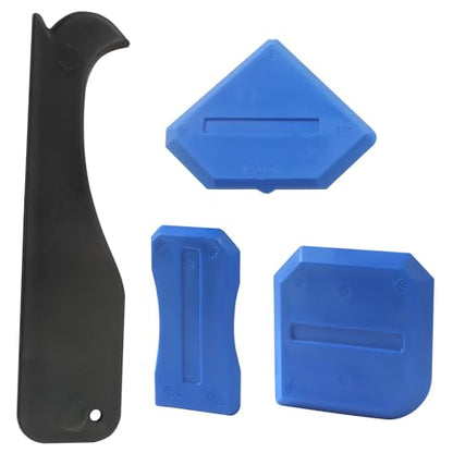 4 Pcs Silicone Caulking Tools, Blue - color: Blue