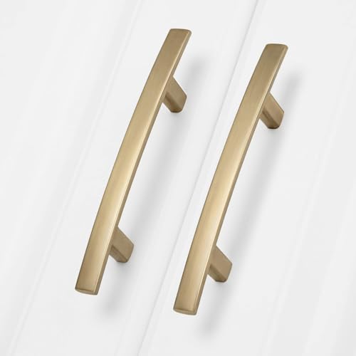 homdiy 5 Pack Champagne Bronze Cabinet Pulls, Solid Zinc Alloy, 3 Inch CC - color: Champagne Bronze, size: 3 Inch Hole Center