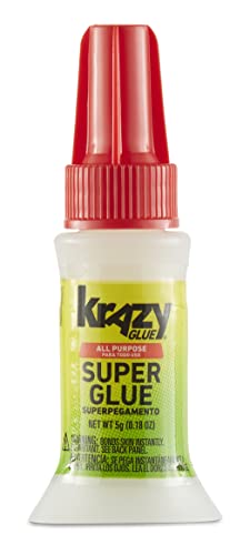 Krazy Glue All Purpose Brush-On Superglue, Quick Dry No-Clog (5g x 6 Count) - size: 6 Count