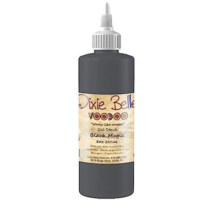 Dixie Belle Voodoo Gel Stain - Black Magic (8oz) - color: Black Magic