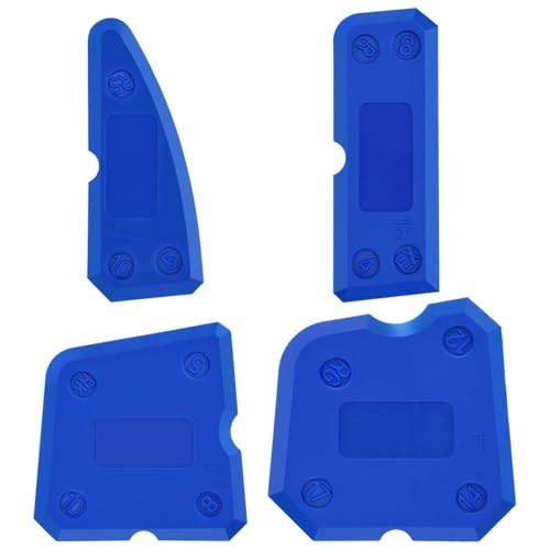 4pcs Silicone Caulking Tool Set Silicone Head Scraper Caulk Remover Sealant for Kitchen Bathroom Window - color: 4Pcs
