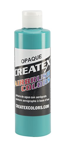 Createx Colors Paint for Airbrush, 8 oz, Opaque Aqua - color: Opaque Aqua