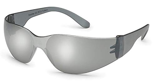 Gateway Starlite SM Safety Glasses - Gray Temple - Silver Mirror Lens