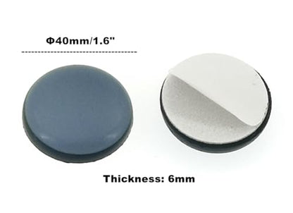 ALIMITOPIA 20pcs Furniture Glide Stick-on Teflon Chair Kitchen Appliances Slider Bumper Self-Adhesive Pad Floor Protector for Hardwood Tile or Marble Floor(Round;Φ40 mm or 1.6 inches) - size: Round 40mm