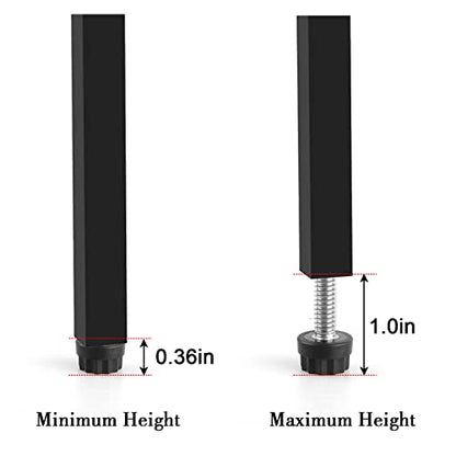 Stainless Steel Screw Leveling Feet 1/4” Furniture Levelers Adjustable Table Levelers Chair Levelers Outdoor Indoor Furniture Feet for Table, Chair, Cabinet, Patio Furniture Legs, 12 pcs Pack (Small) - color: Furniture Levelers 12pack-stainless Steel
