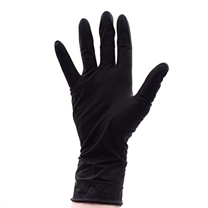 Colortrak Premium Grip Reusable Gloves, 4 Pairs, Black, Large - size: Large