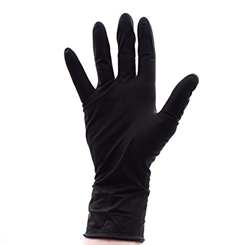 Colortrak Premium Grip Reusable Gloves, 4 Pairs, Black, Medium - size: Medium