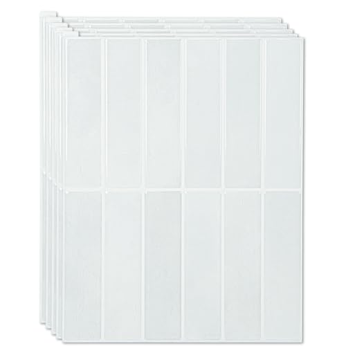Art3d Subway Peel and Stick Backsplash, 10-Pack, 11.4 x 9 Inch, White Stone - color: White Stone