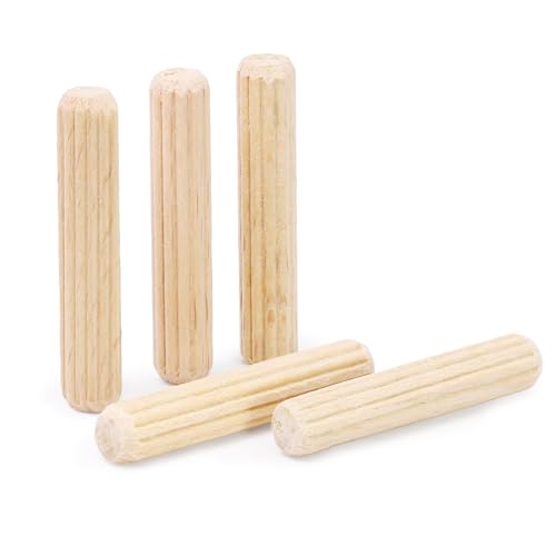1/4" x 1-1/4" Wooden Dowel Pins - FoDau770 Beech Wood Dowel Rods - 200 Pcs - size: 1/4" x 1-1/4"