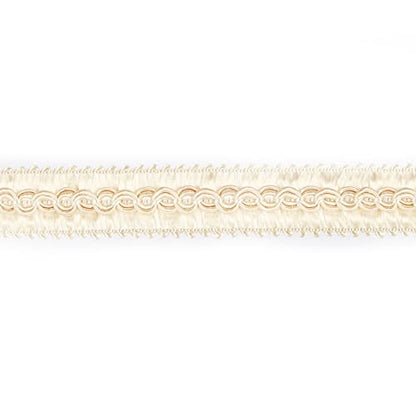 6.5 Yard Handmade Basic Trim,0.59" Diameter Gimp Braid-Beige - color: beige, size: 6.5