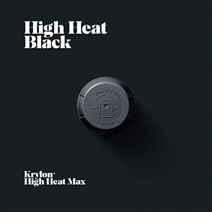 Krylon High Heat, Flat, Black, 12 oz - color: Flat Black