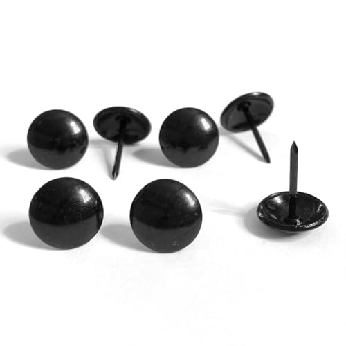 100PCS Upholstery Tacks Black, Decorative Tacks D13mm Black - color: 13mm Black