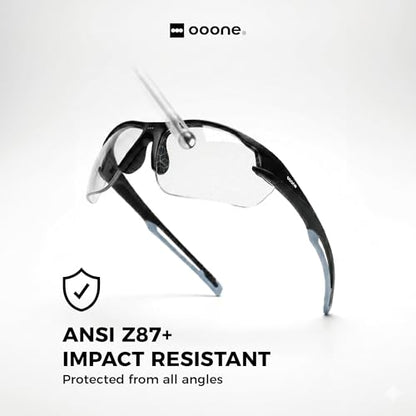 ANSI Z87+ Safety Glasses, Anti-Fog Lightweight Protective Eyewear - color: Clear