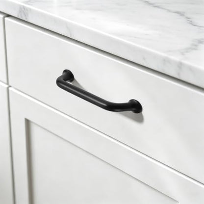 TUNNY 10 Pack Cabinet Handles-5"/128mm Matte Black Cabinet Pulls - color: Matte Black, size: 5"(128mm)Hole Center