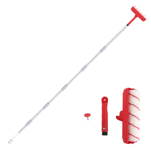 Ceiling Paint Roller No Drip Kit – 8FT Extension Rod Paint Roller Shield
