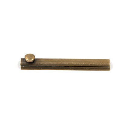 Bitray Slide Latch Solid Brass Flush Bolt Antique Vintage Latch 4-inch Length - style: 1pcs/Bronze/4 inch