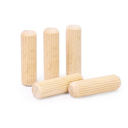 3/8" x 1-1/4" Wooden Dowel Pins - FoDau770 Beech Wood Dowel Rods - 200 Pcs - size: 3/8" x 1-1/4"
