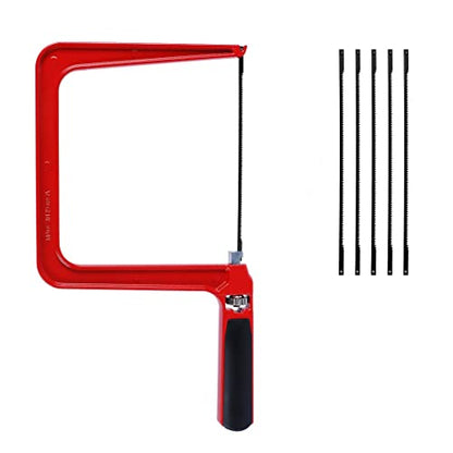Magic Frame Depth Coping Saw with 5 Saw Blade for Metal Wood