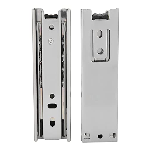 5inch Drawer Slides, 2PCS Soft Close Balls Bearing Drawer Runners Full Extension Side Mount Sliding Furniture Guide Undermount Drawer Mini Drawer Rails Table Cabinet Dresse 12.5cm/5in
