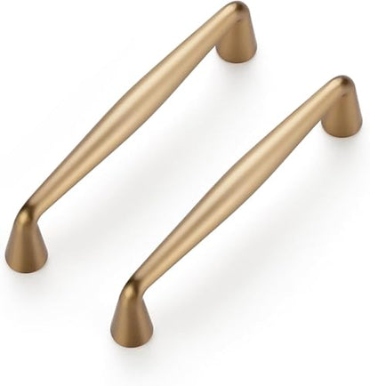 Ravinte Champagne Bronze Cabinet Handles Solid Handles,3-1/2 Inch,10 Pack - color: Champagne Bronze, size: 3-1/2 Inches Hole Center