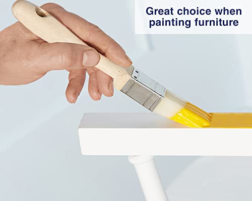 Zibra Square Paint Brush for Painting Murals, Details, Narrow Trim and Windows, 1-inch, Artist Brush - size: 1 in, style: Square Brush