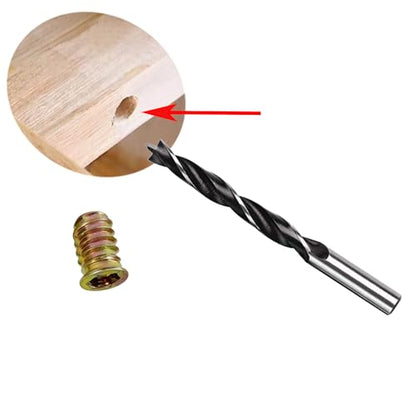 1/4"-20 Screw-in Wood Inserts, 32 Sets Internal Hex Furniture Fastener Kit - size: 1/4"-20 x 3/4"