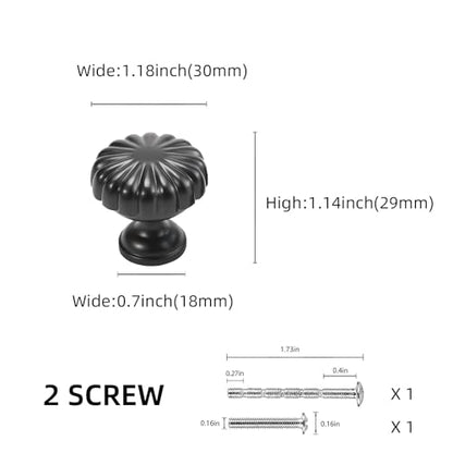 10 Pack Matte Black Kitchen Cabinet Knobs Black Drawer Knobs Kitchen Cabinet Hardware Solid Handles Dresser Handles - color: Matte Black