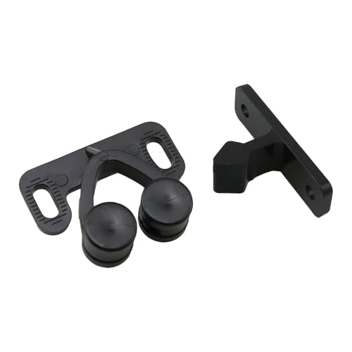 HJGarden 4PCS 31x32x28mm Black Roller Type Door Catch Latch Plastic Spring Loaded Collision Lock Furniture Fittings Cabinet Hardware Suitable for Vessels Wardrobes Dressing Table