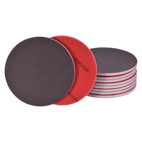 10Pcs 5 Inch Hook and Loop Sponge Sanding Disc, 1200-1500 Grit - size: 5 Inch 1200-1500 Grit